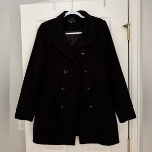 Forever 21 Black Pea Coat